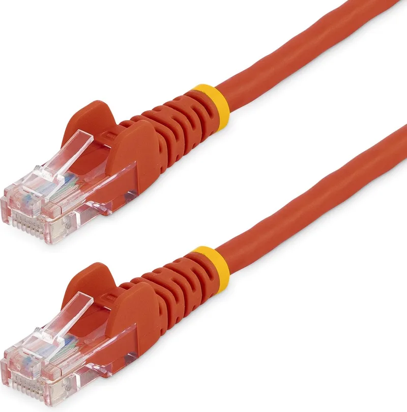 Cat5e Ethernet netwerkkabel met snagless RJ45 connectors - UTP kabel 10m by Startech in Red – product photo