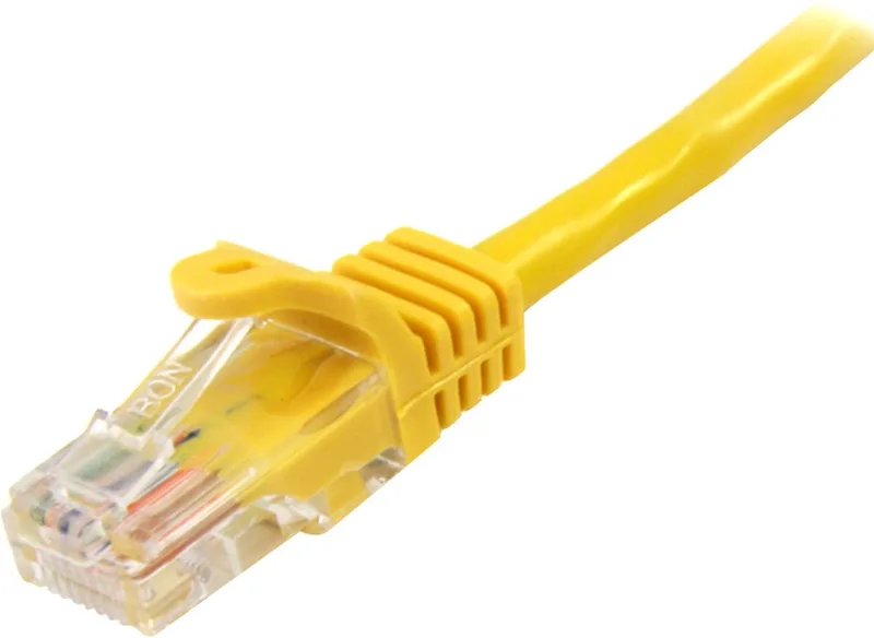 Cat5e Ethernet netwerkkabel met snagless RJ45 connectors - UTP kabel 5m de Startech en Jaune – photo produit