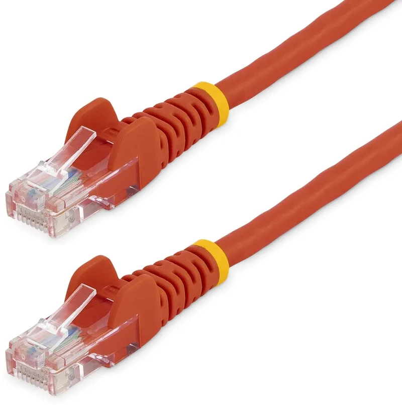 Cat5e Ethernet netwerkkabel met snagless RJ45 connectors - UTP kabel 5m by Startech in Red – product photo