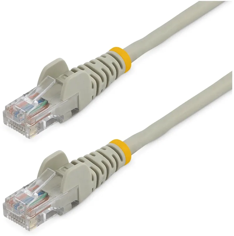 Cat5e Ethernet netwerkkabel met snagless RJ45 connectors - UTP kabel 0,5m från Startech i Grå – produktbild