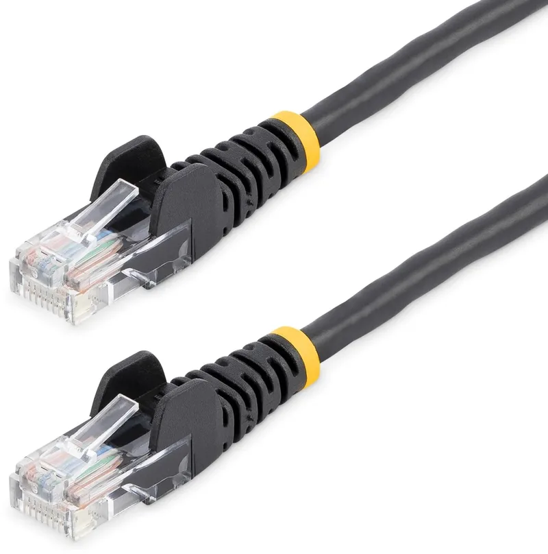 Cat5e netwerkkabel met snagless RJ45 connectoren - 5 m från Startech i Svart – produktbild