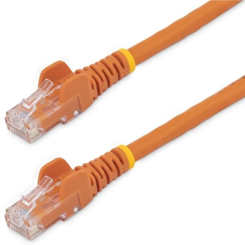 CAT6 kabel - patchkabel snagless RJ45 connectors koperdraad - ETL - 1,5 m från Startech i Orange – produktbild