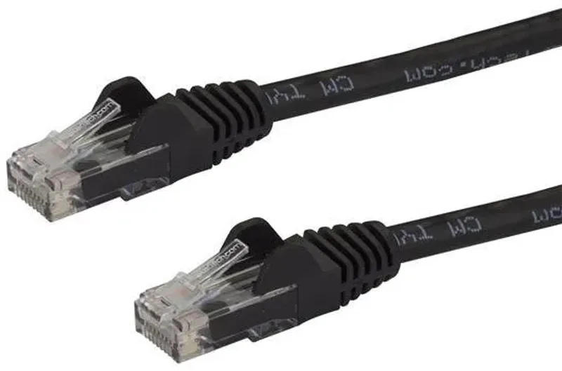 Cat6 patchkabel met snagless RJ45 connectors – 3 m från Startech i Svart – produktbild