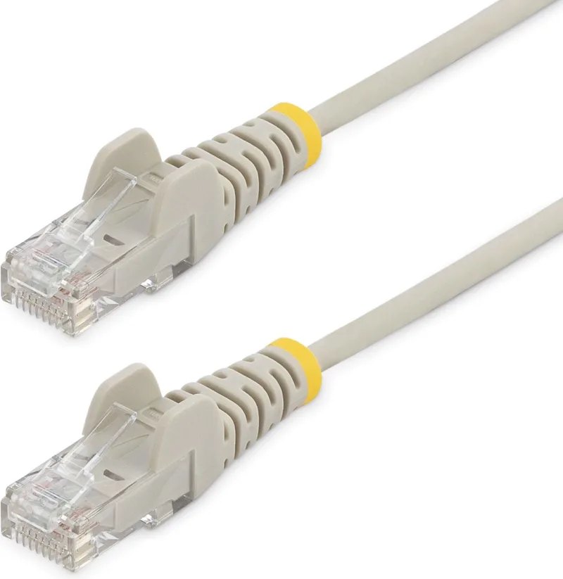 StarTech 0,5 meter CAT6 Gigabit Netwerkkabel Slim från Startech i Grå – produktbild