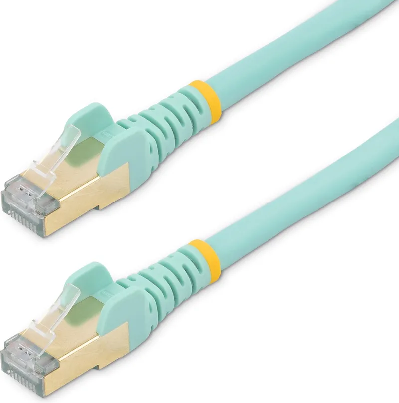 StarTech 7 meter CAT6A 10 Gigabit Netwerkkabel - aqua - RJ45 - koper by Startech in Light blue – product photo