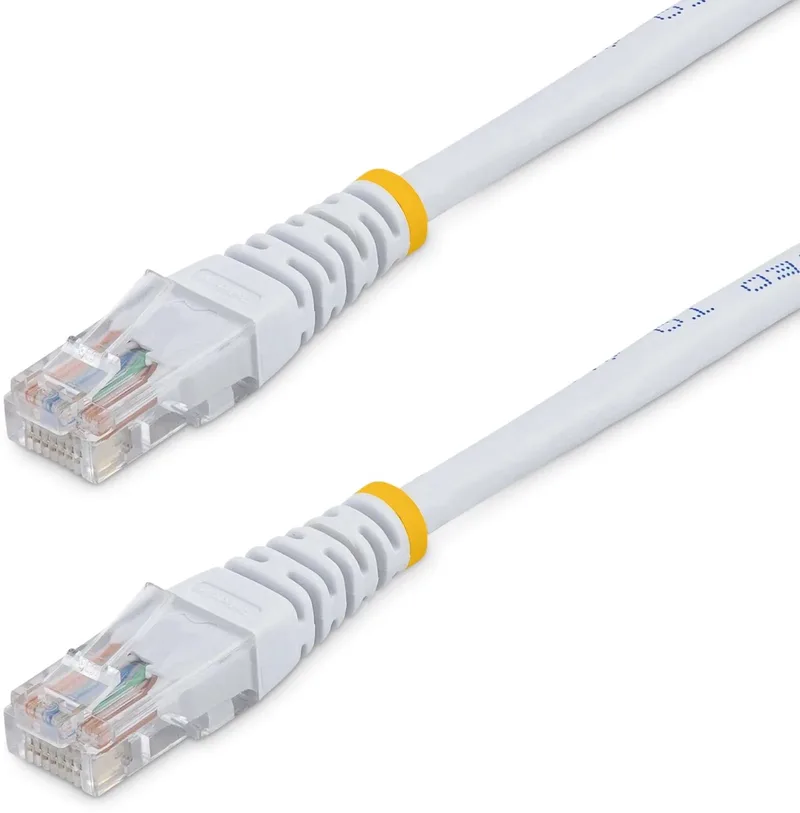 StarTech.com 15 m Cat5e Gegoten RJ45 UTP Netwerkkabel från Startech i Vit – produktbild