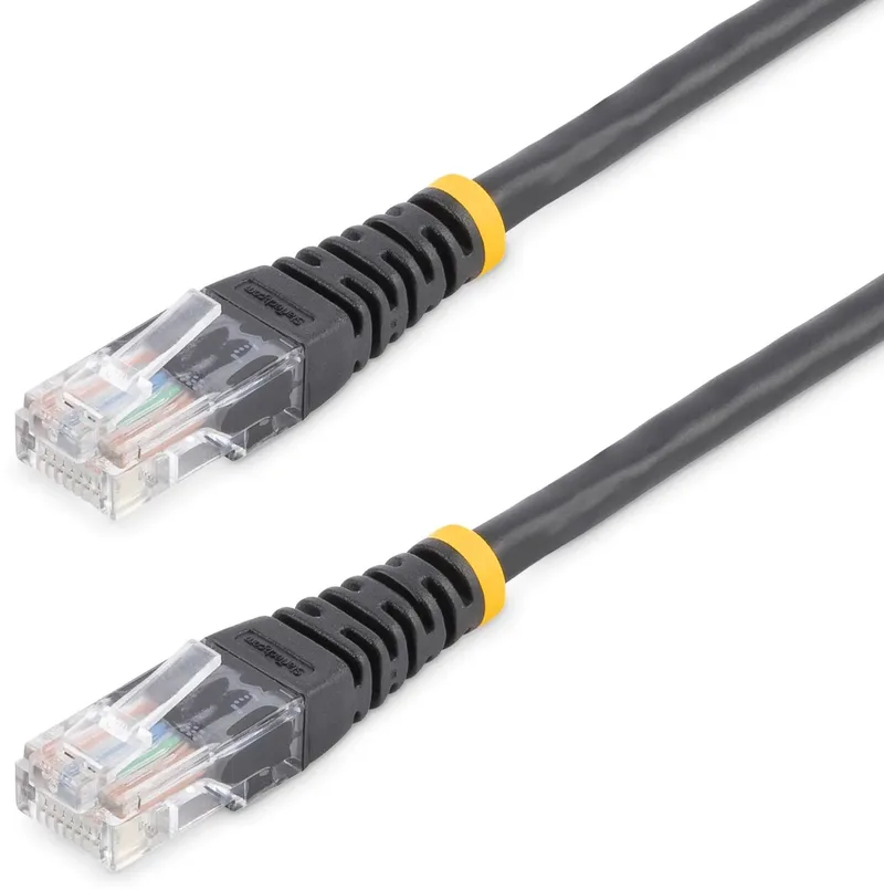 StarTech.com 15 m Cat5e Gegoten RJ45 UTP Netwerkkabel från Startech i Svart – produktbild