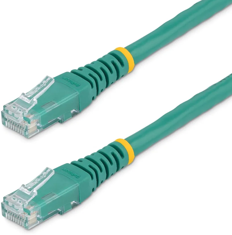 StarTech.com 30 cm Cat 6 gegoten RJ45 UTP Gigabit netwerkkabel - Cat6 Patchkabel groen - Verbindingskabel - RJ-45 (M) naar RJ-45 (M) - 30 cm - UTP - CAT 6 - gevormd - groen de Startech en Vert – photo produit