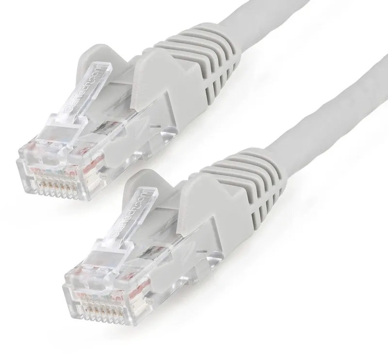 StarTech.com 3m CAT6 Ethernetkabel - LSZH - 10 Gb 250MHz 100W PoE Internetkabel - Snagless RJ45 10GbE UTP Netwerk Patchkabel met Trekontlasting - CAT 6 Kabel, ETL, 24AWG från Startech i Grå – produktbild