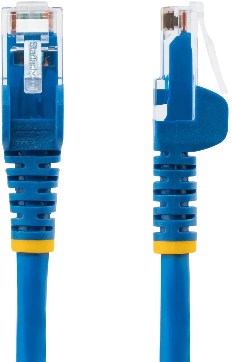 StarTech.com 50cm CAT6 Ethernetkabel - LSZH - 10 Gb 250MHz 100W PoE Internetkabel - Snagless RJ45 10GbE UTP Netwerk Patchkabel met Trekontlasting - CAT 6 Kabel, ETL, 24AWG by Startech in Blue – product photo