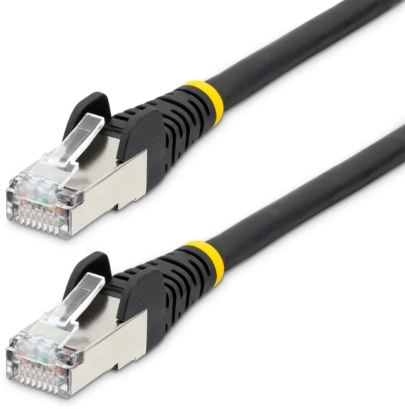 StarTech.com 7m CAT6a Ethernet Kabel, Low Smoke Zero Halogen (LSZH), 10GbE 500MHz 100W PoE++ Snagless RJ-45 S/FTP Netwerk Patch Kabel met Trekontlasting, Fluke Tested/ETL by Startech in Black – product photo