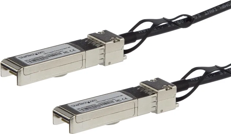 Stevige UTP-netwerkkabel categorie 6 Startech SFP10GPC3M Zwart 3 m från Startech i Zwart-Grijs – produktbild