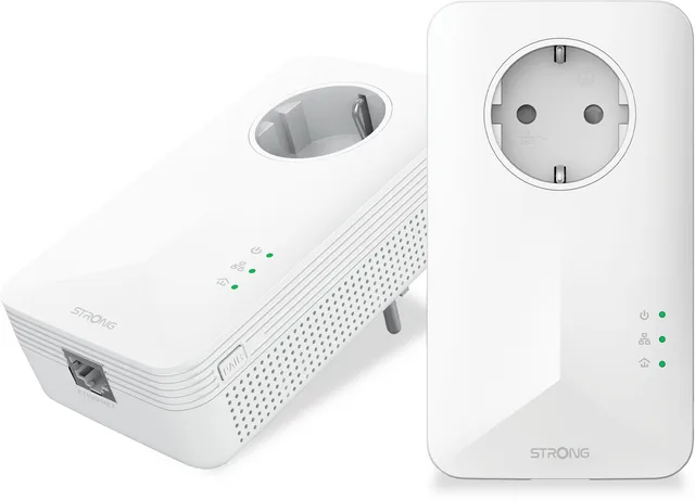 Powerline 1000 Kit - 1000 Mbps - Elke Box/Router Compatibel - 1 Ethernetpoort + Gefilterde Uitgang - Snelle Installatie - Overal Breedband Internet Toegang - Wit - 4 jaar garantie