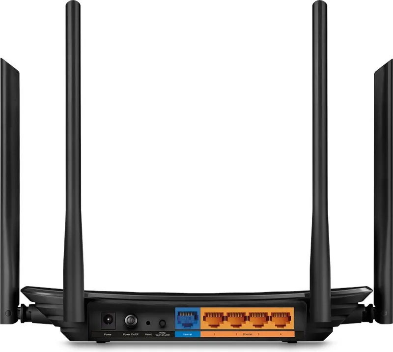 AC1200 draadloze router Gigabit Ethernet Dual-band (2.4 GHz / 5 GHz) Zwart by TP-Link in Black – product photo
