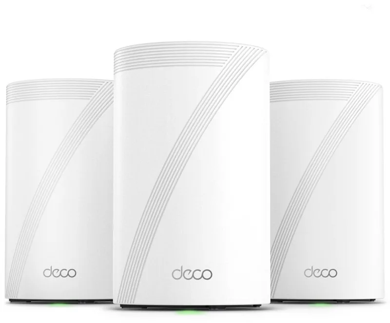 Deco BE68 - Mesh Wifi - Wifi Versterker - WiFi 7 - 14000 Mbps - 3-pack från TP-Link i Vit – produktbild