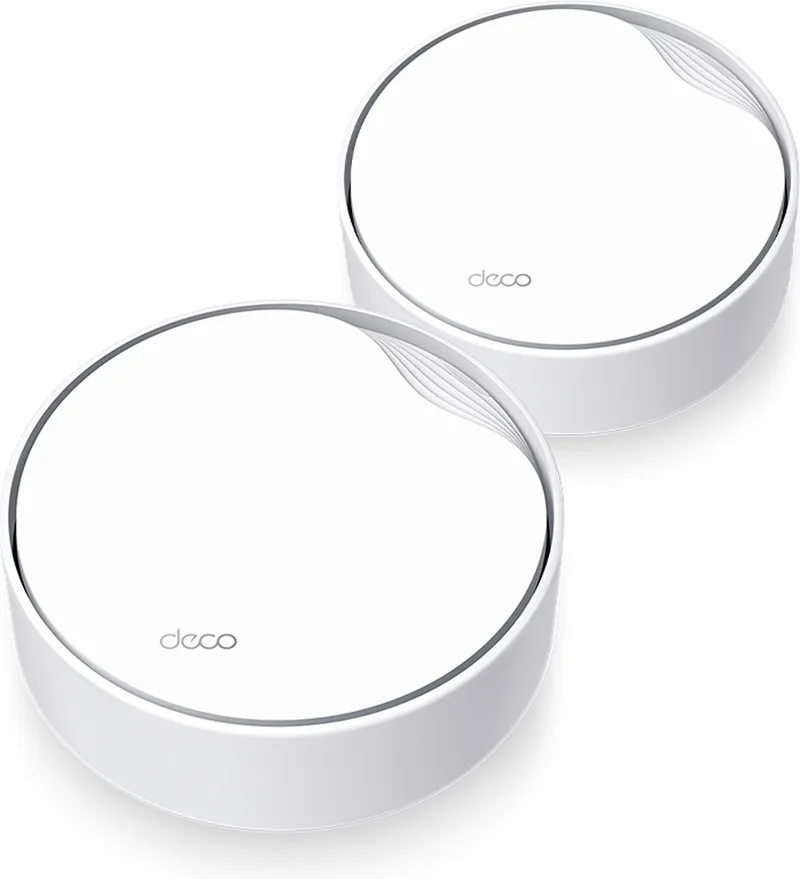 Deco X50-PoE - Mesh WiFi - WiFi Versterker - WiFi 6 - Met PoE - 3000 Mbps - 2-pack van TP-Link in Wit – productfoto