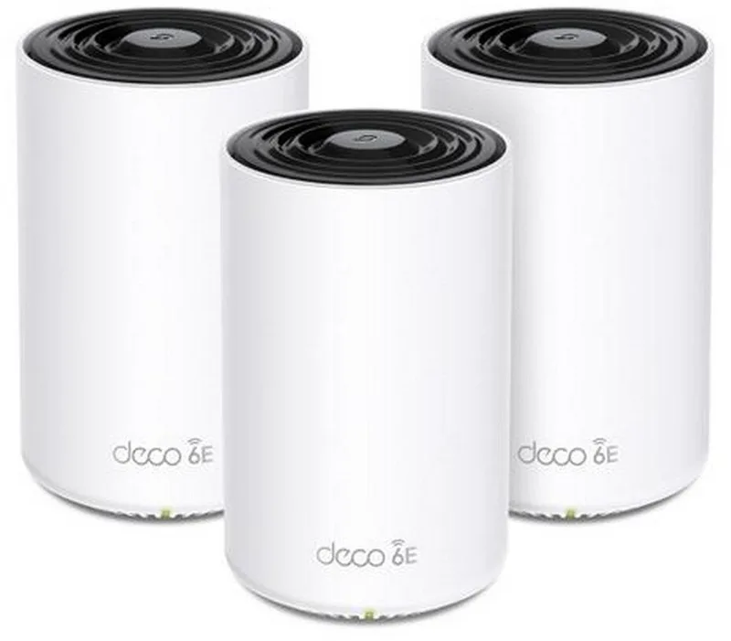 Deco XE75 - Mesh WiFi - WiFi Versterker - Wifi 6E - 5400 Mbps - 3-Pack by TP-Link in White – product photo