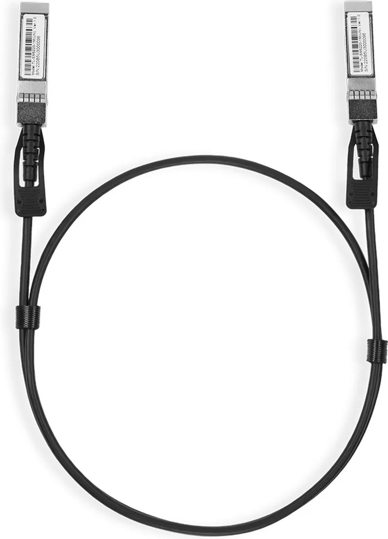 Omada 1M Direct Attach SFP+ Cable for 10 Gigabit Connect van TP-Link in Zwart – productfoto