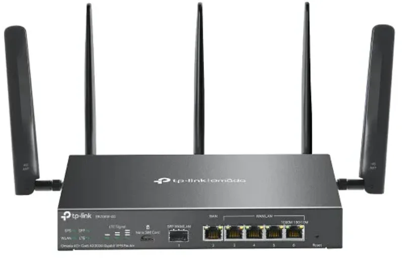 Omada ER706W-4G - Draadloze router Gigabit Ethernet Dual-band (2.4 GHz / 5 GHz) de TP-Link en Noir – photo produit