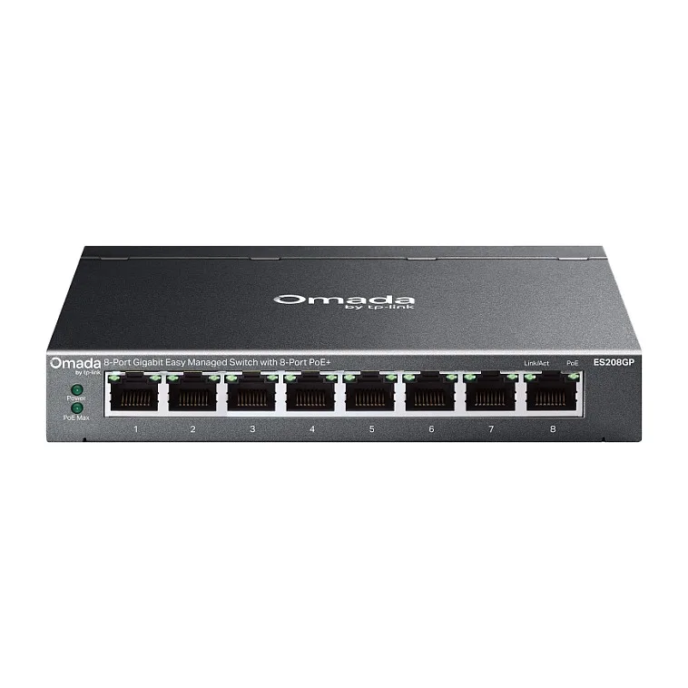 Omada ES208GP network switch by TP-Link – product photo