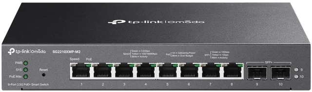 Omada SG2210XMP-M2 - Netwerkswitch - Managed - L2 - PoE