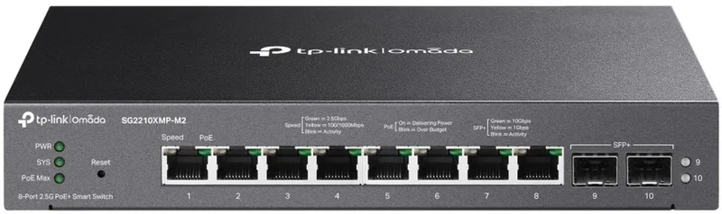 Omada SG2210XMP-M2 - Netwerkswitch - Managed - L2 - PoE de TP-Link en Noir – photo produit