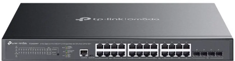 Omada SG3428XMPP netwerk-switch Managed L2+ Gigabit Ethernet (10/100/1000) Power over Ethernet (PoE) 1U de TP-Link en Noir – photo produit