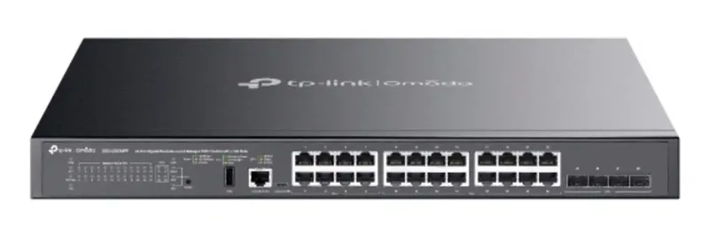 SG5428XMPP Omada SG5428XMPP V1 Managed Netzwerk Switch 24 Port 128 Gbit/s PoE-Funktion von TP-Link – Produktfoto