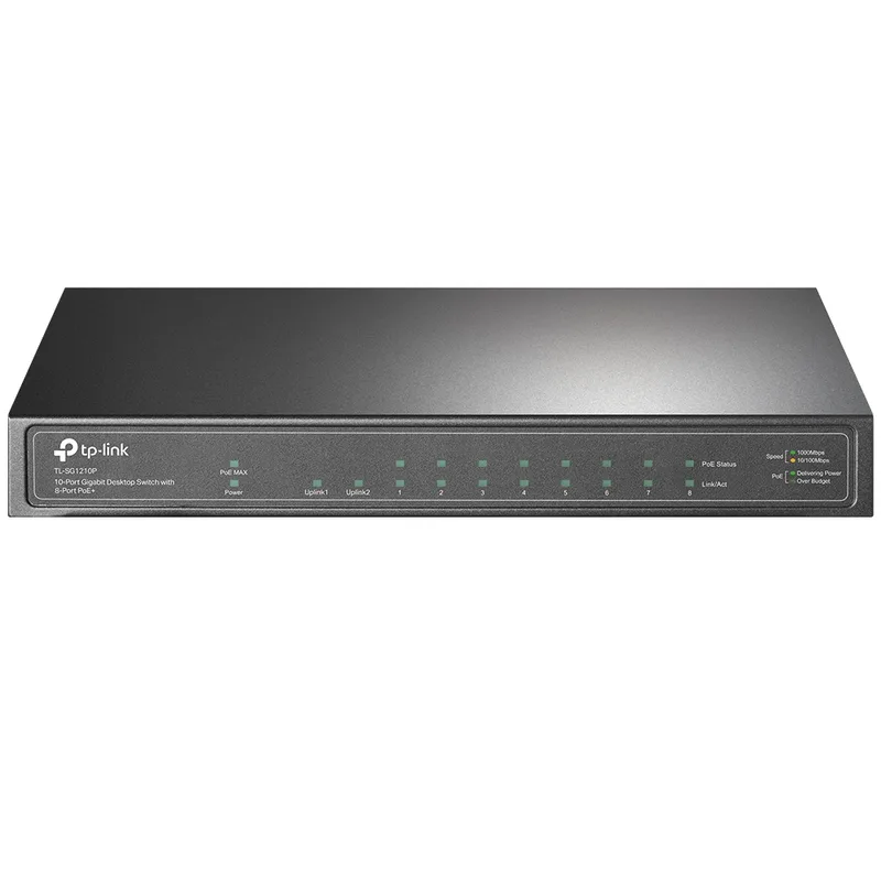Switch TL-SG1210P 10-Port Gigabit PoE V4.4 de TP-Link – photo produit