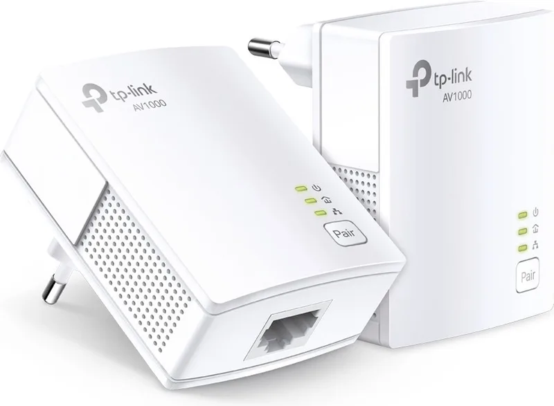 TL-PA7017 KIT - Powerline Adapter - Zonder Wifi - 2 stuks fra TP-Link i Hvid – produktbillede