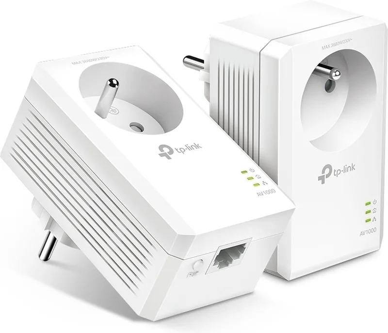 TL-PA7017P KIT - Powerline-adapter - Zonder WiFi - 2 Stuks - BE de TP-Link en Blanc – photo produit
