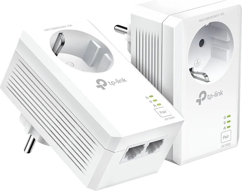 TL-PA7027P KIT - Powerline Adapter - Zonder WiFi - Starterskit de TP-Link en Blanc – photo produit