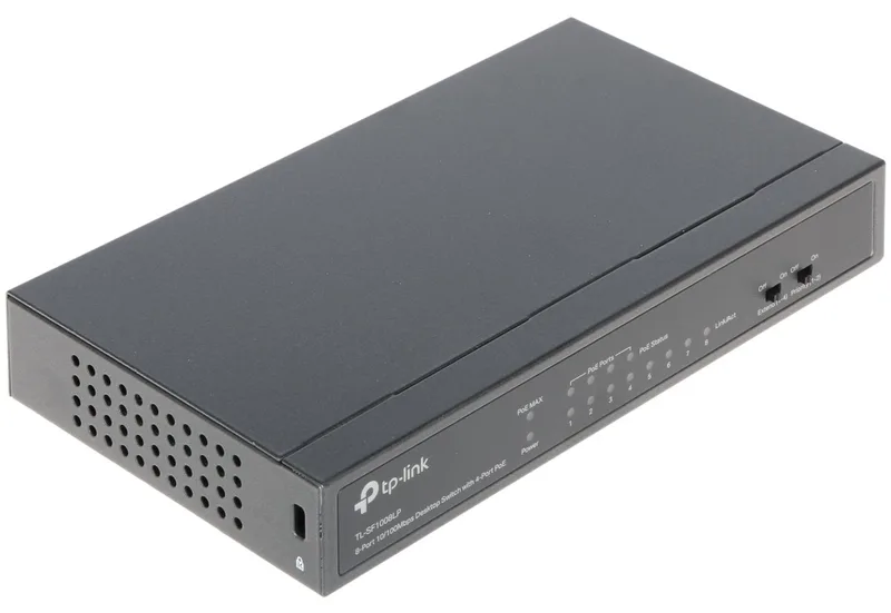 TL-SF1008LP - Netwerk Switch - Unmanaged - PoE de TP-Link en Noir – photo produit
