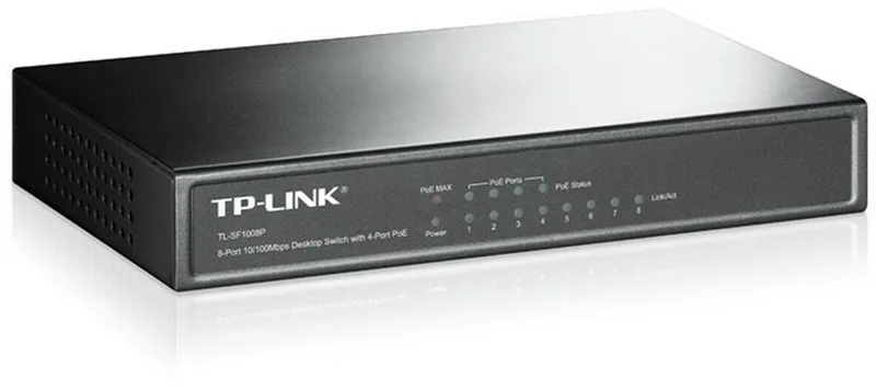 TL-SF1008P - Netwerk Switch - PoE van TP-Link in Kleurloos – productfoto