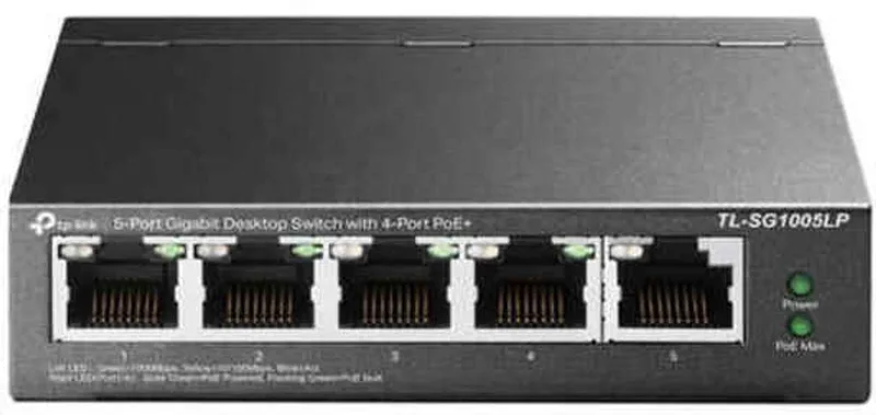 TL-SG1005LP - Netwerk Switch - Unmanaged - PoE de TP-Link en Noir – photo produit