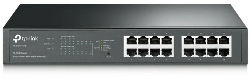 TL-SG1016PE - Netwerkswitch - Smart Switch - PoE de TP-Link en Kleurloos – photo produit