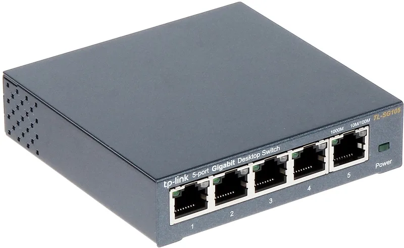 TL-SG105 - Netwerk Switch - Unmanaged - 5-Poorten van TP-Link in Blauw – productfoto