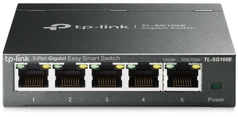 TL-SG105E - Netwerk Switch - Smart managed - 5 poorten by TP-Link in Black – product photo