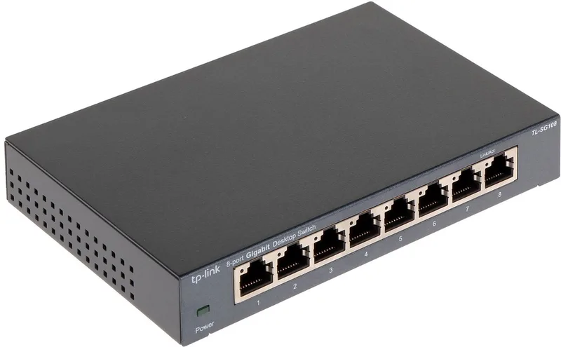 TL-SG108 - Netwerk Switch - Unmanaged - 8 poorten de TP-Link en Bleu – photo produit