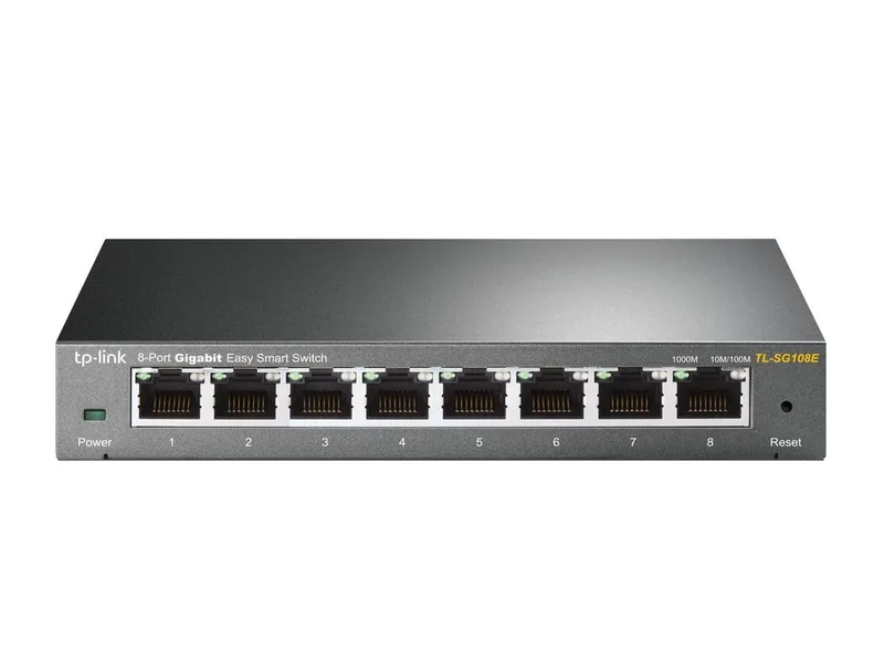 TL-SG108E - Netwerk Switch - Smart managed - 8 poorten von TP-Link in Schwarz – Produktfoto