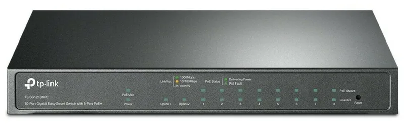 TL-SG1210MPE - Netwerkswitch - Managed - 10-poorts - PoE+ de TP-Link en Blanc – photo produit