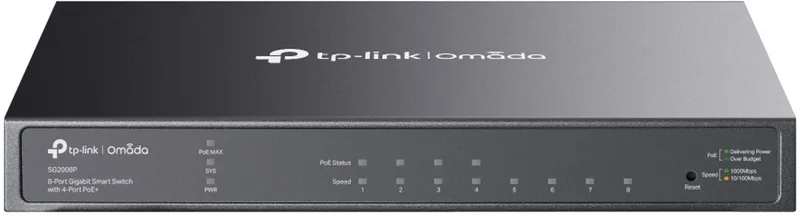 TL-SG2008P - Netwerk Switch - Managed - PoE - 8 Poorten från TP-Link i Svart – produktbild