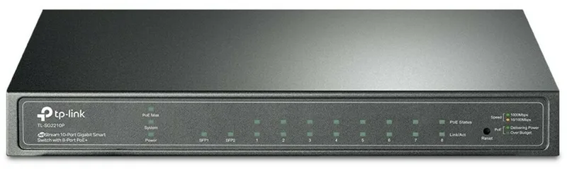 TL-SG2210P - Netwerk Switch - Managed - PoE van TP-Link in Zwart – productfoto