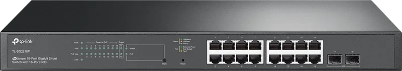TL-SG2218P - Smart switch - 16-poorts - PoE+ van TP-Link in Zwart – productfoto