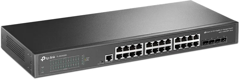 TL-SG3428X - Netwerk Switch - 24-Poorten - Managed by TP-Link in Black – product photo