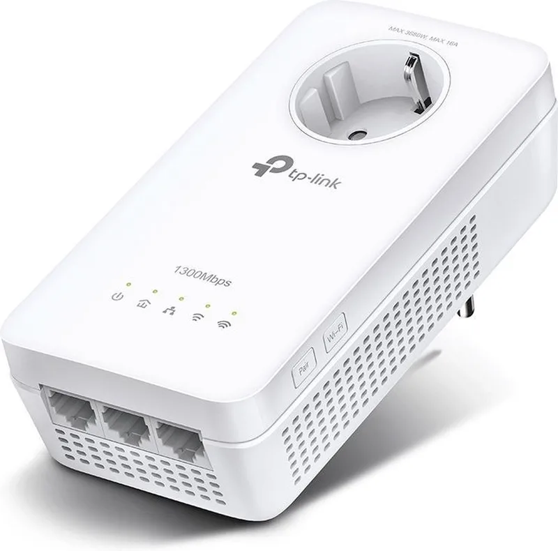 TL-WPA8631P - Powerline Adapter - WiFi Versterker - Uitbreiding - 1-Pack von TP-Link in Weiß – Produktfoto