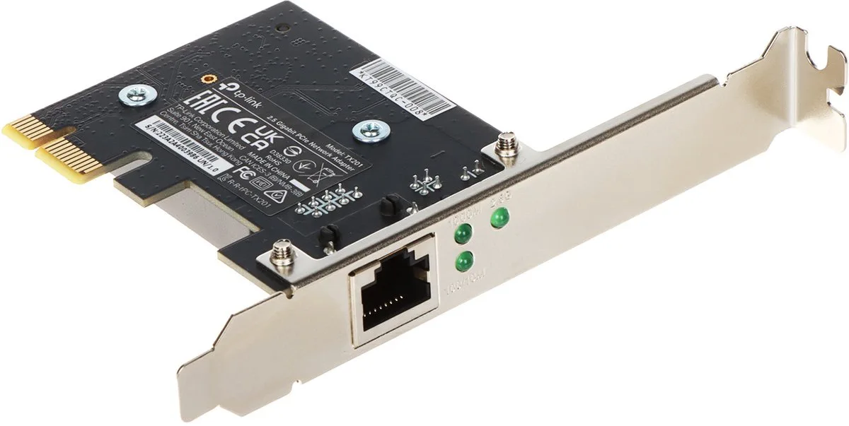 WL-USB Archer TX201 2.5 Gigabit netwerkadapter PCI Express van TP-Link – productfoto