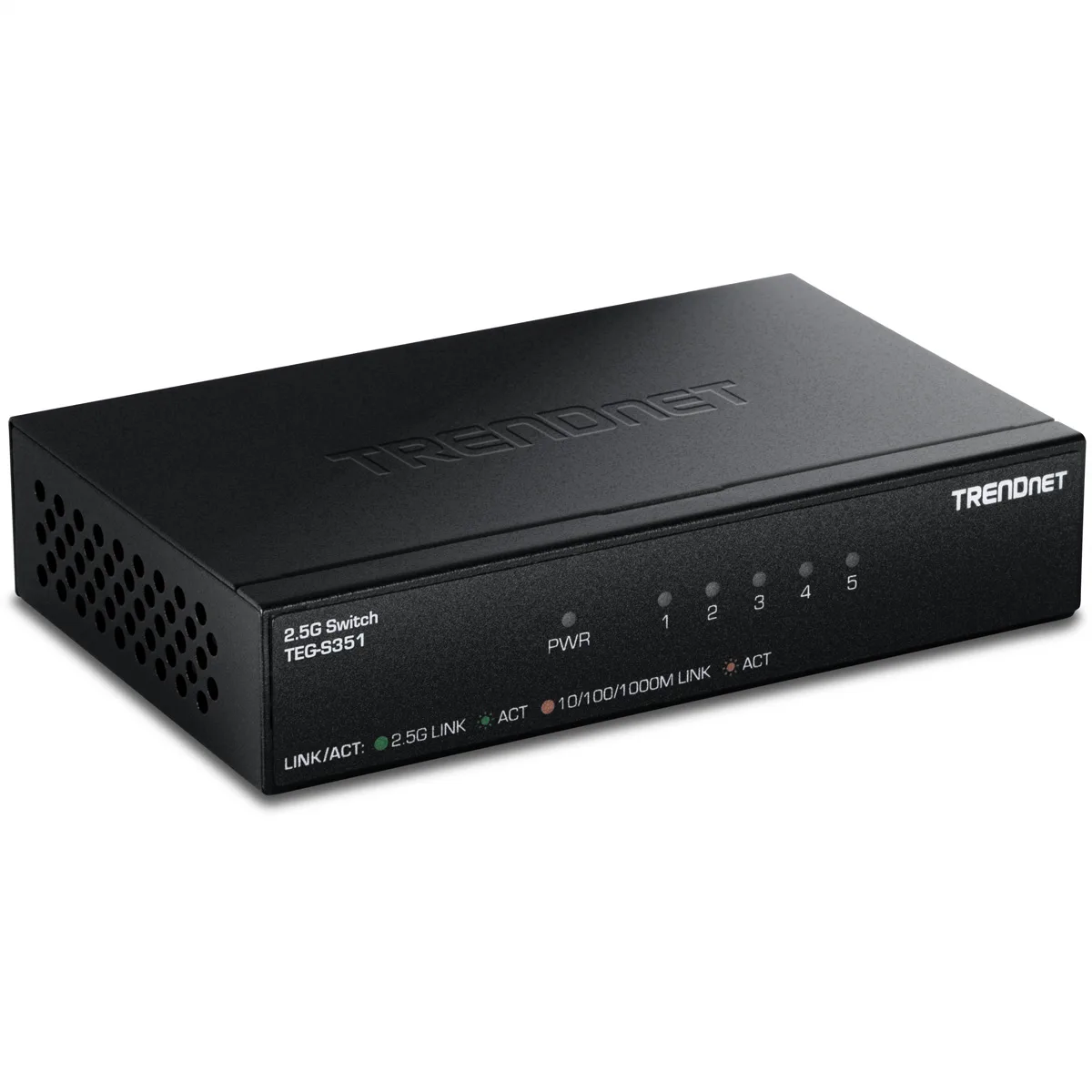 Switch 5-Port 2.5G Unmanaged WallMount by TRENDnet – product photo