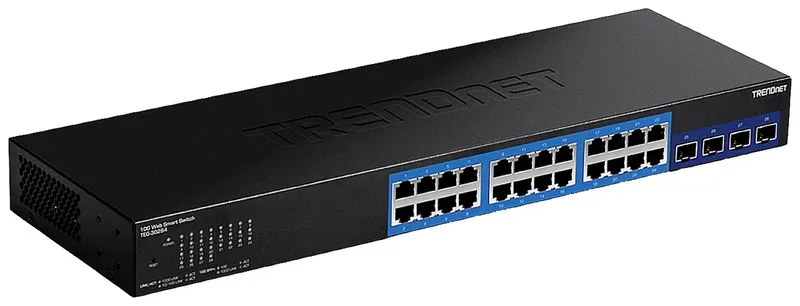 TEG-30284 TEG-30284 Netwerk switch 10 / 100 / 1000 MBit/s by TRENDnet in Black – product photo