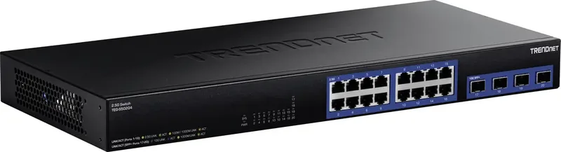 TEG-S50204 TEG-S50204 Netwerk switch 10 GBit/s von TRENDnet in Schwarz – Produktfoto